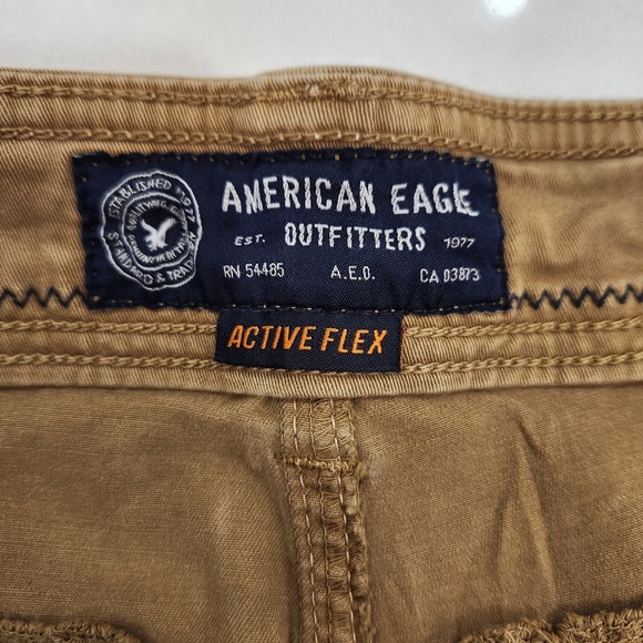 American Eagle Shorts Mens Size 30 Tan Classic Active Flex Khaki Cargo P… - Picture 6 of 13